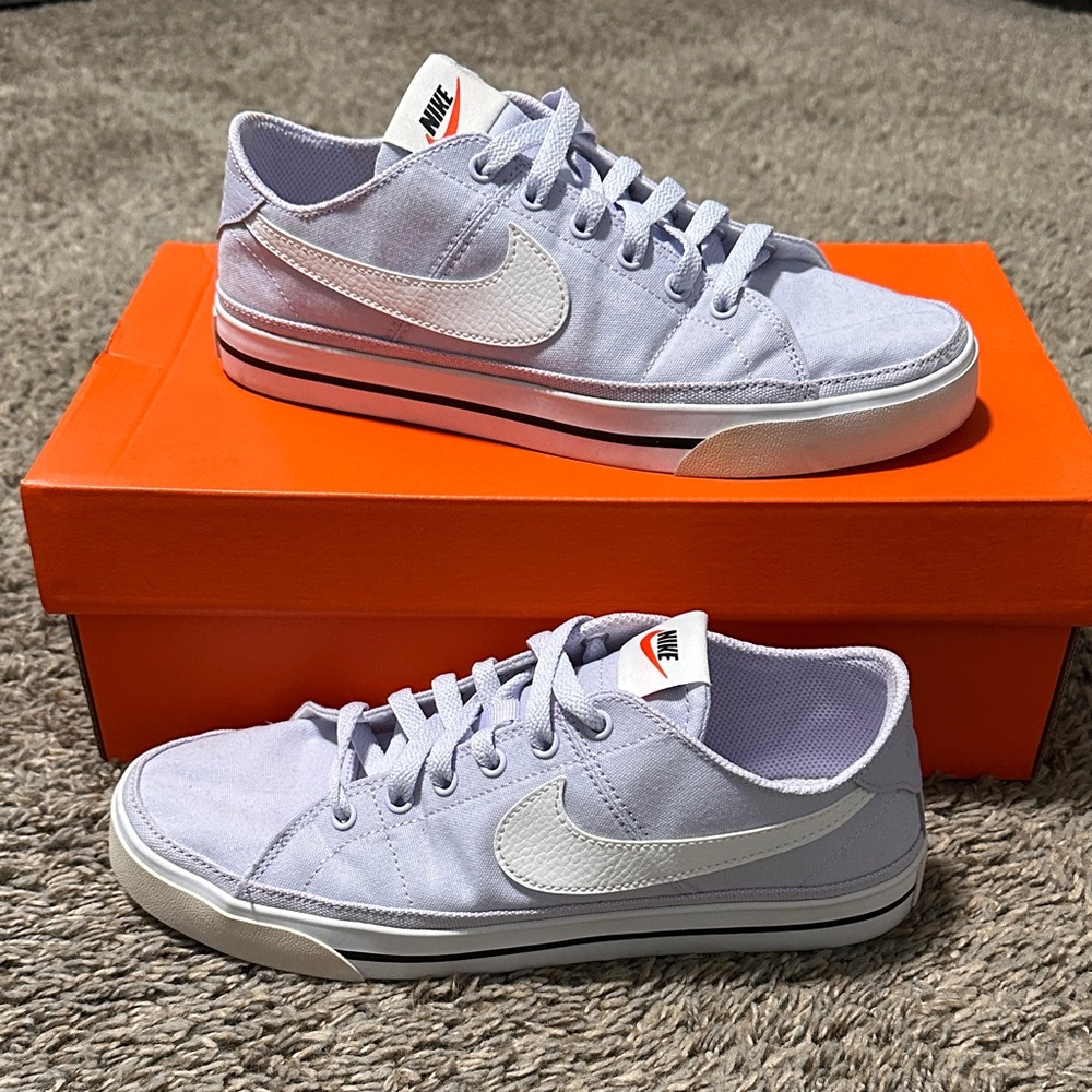 Nike Court Legacy Canvas Shoes - Low Violet